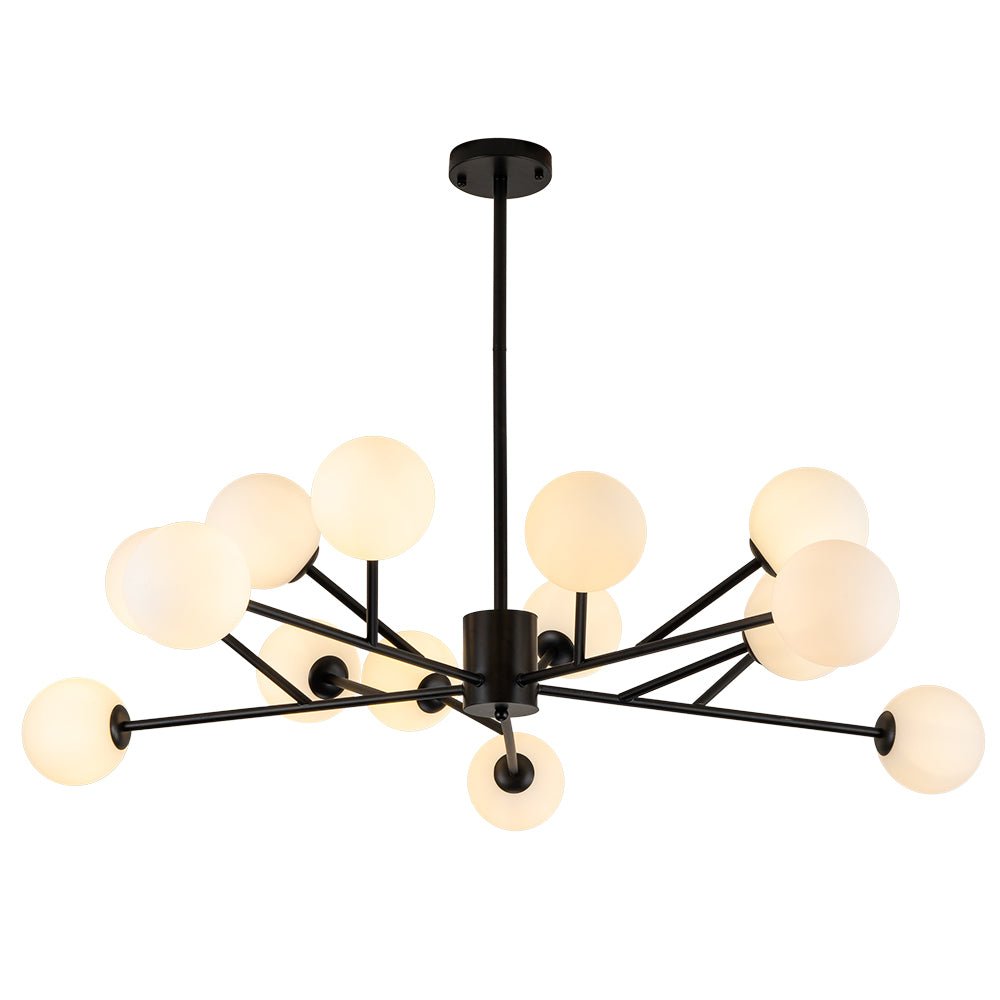 15-Light Globe Linear Chandelier | 2 Colours