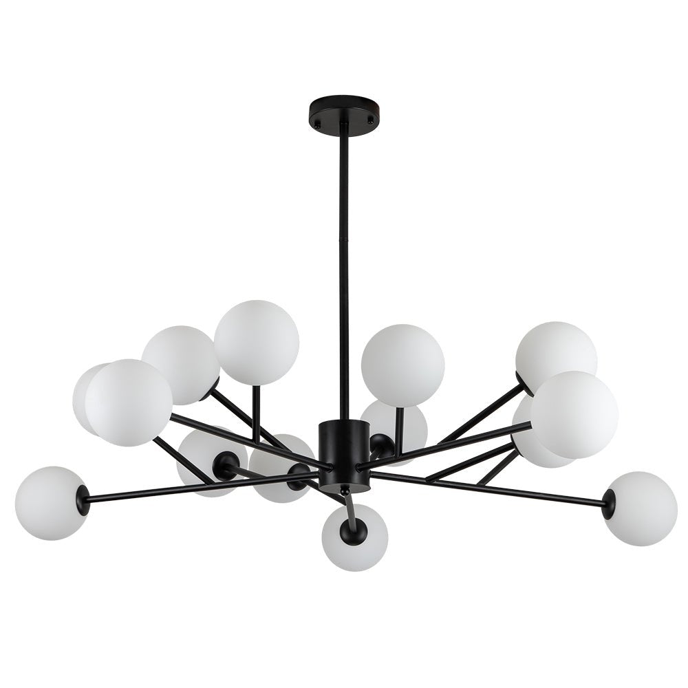 15-Light Globe Linear Chandelier | 2 Colours