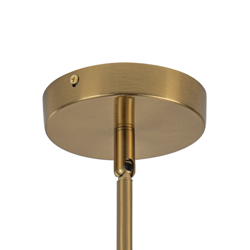 13-Light Glass Bubble Cluster Chandelier - Brass
