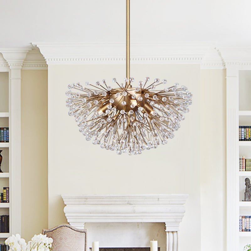 3-Light Crystal Dandelion Chandelier