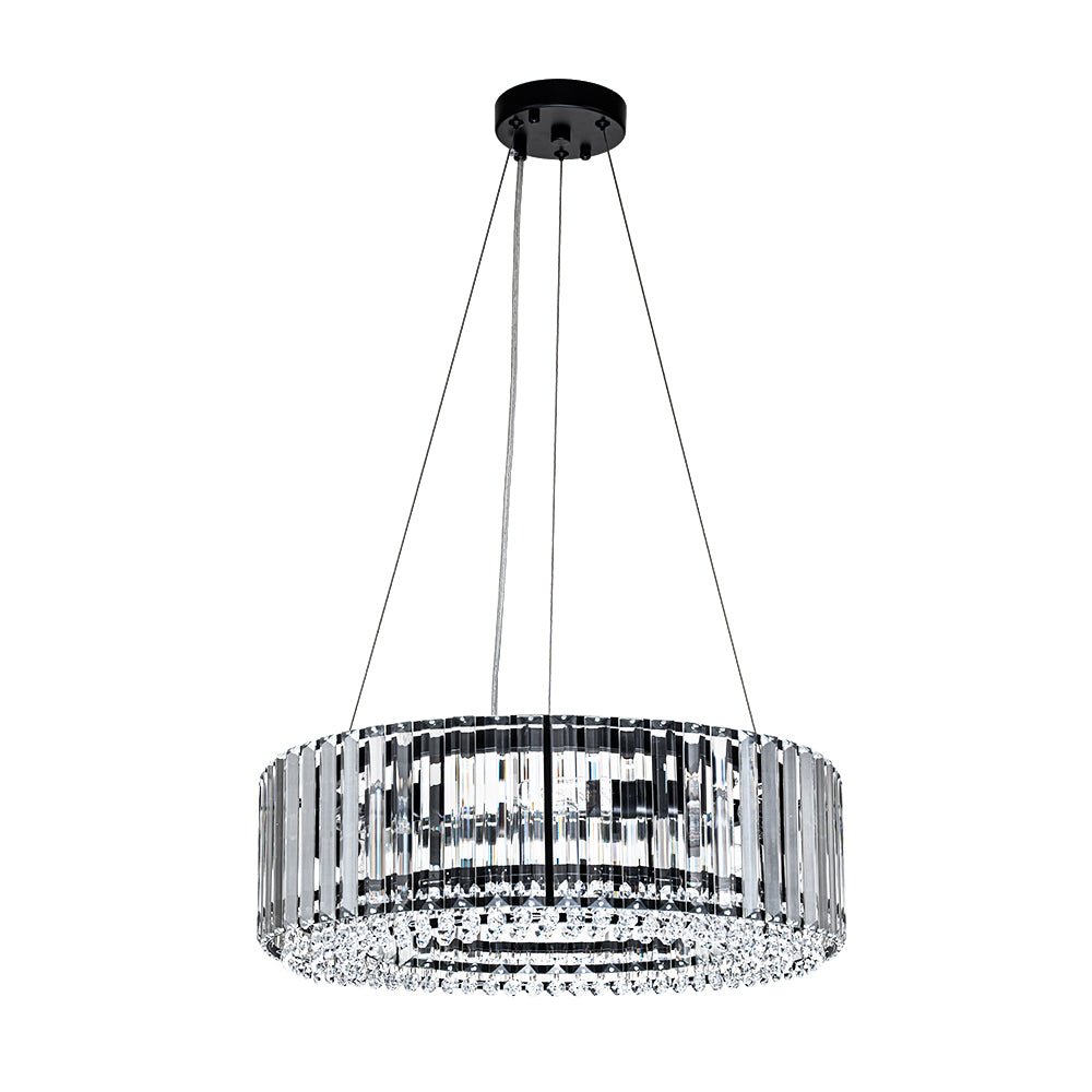 6-Light Round Crystal Chandelier | 3 Colours