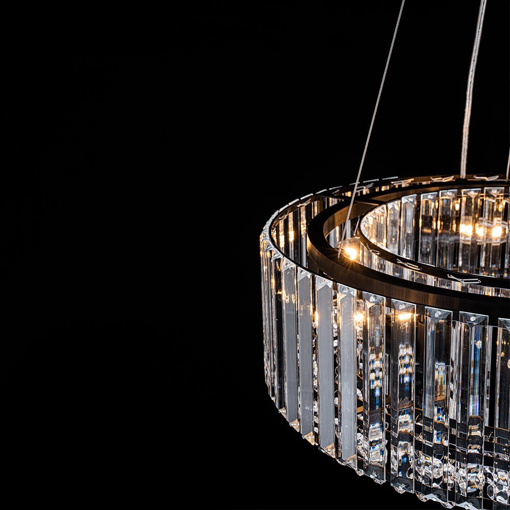6-Light Round Crystal Chandelier | 3 Colours