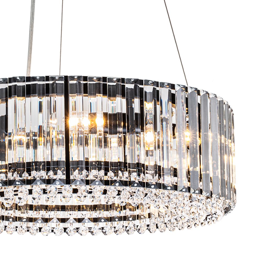 6-Light Round Crystal Chandelier | 3 Colours