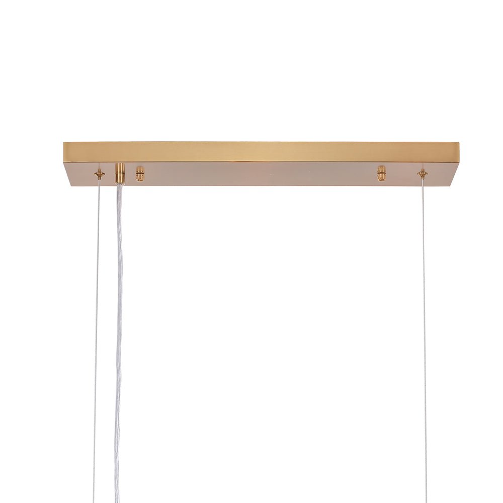 8-Light Linear Glass Globe Chandelier | 2 Colours