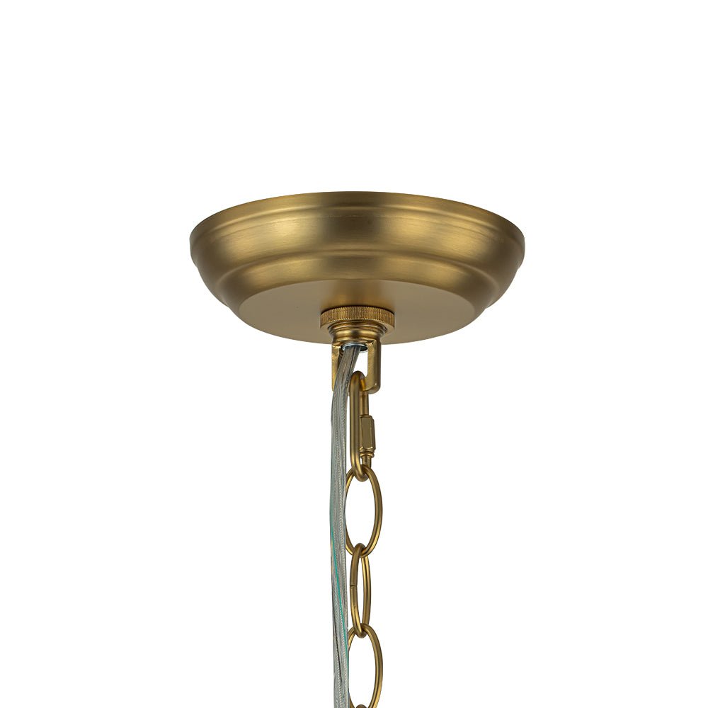 Textured Glass Globe Chandelier | 3 or 8 Lights