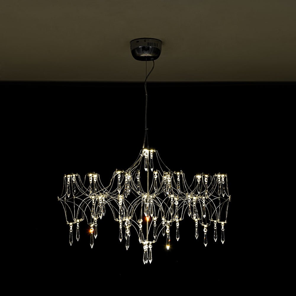 LED Crystal Firefly Starry Luster Chandelier
