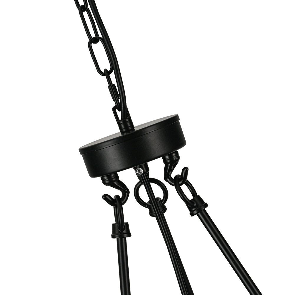 5-Light Crystal Drum Chandelier - Adjustable Rods