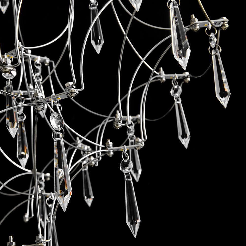 LED Crystal Firefly Branch Star Chandelier