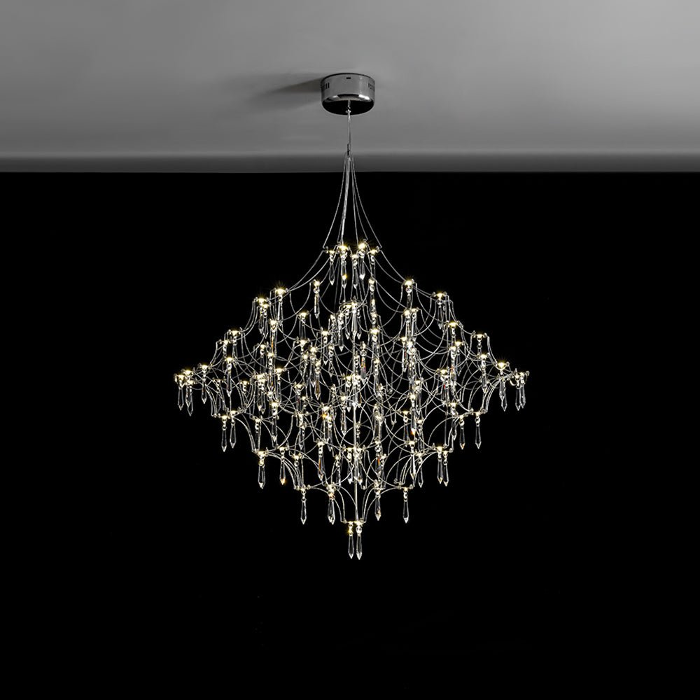LED Crystal Firefly Branch Star Chandelier