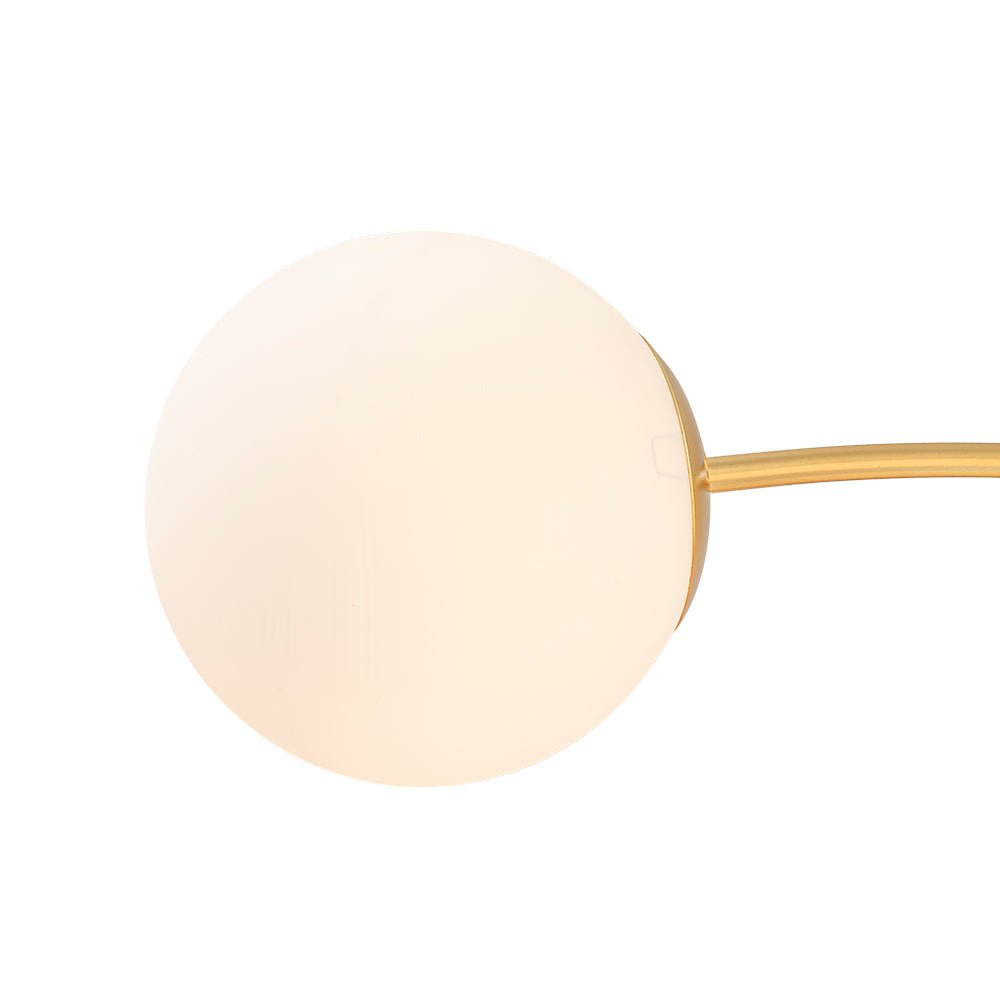12-Light Opal Glass Globe Sputnik Chandelier