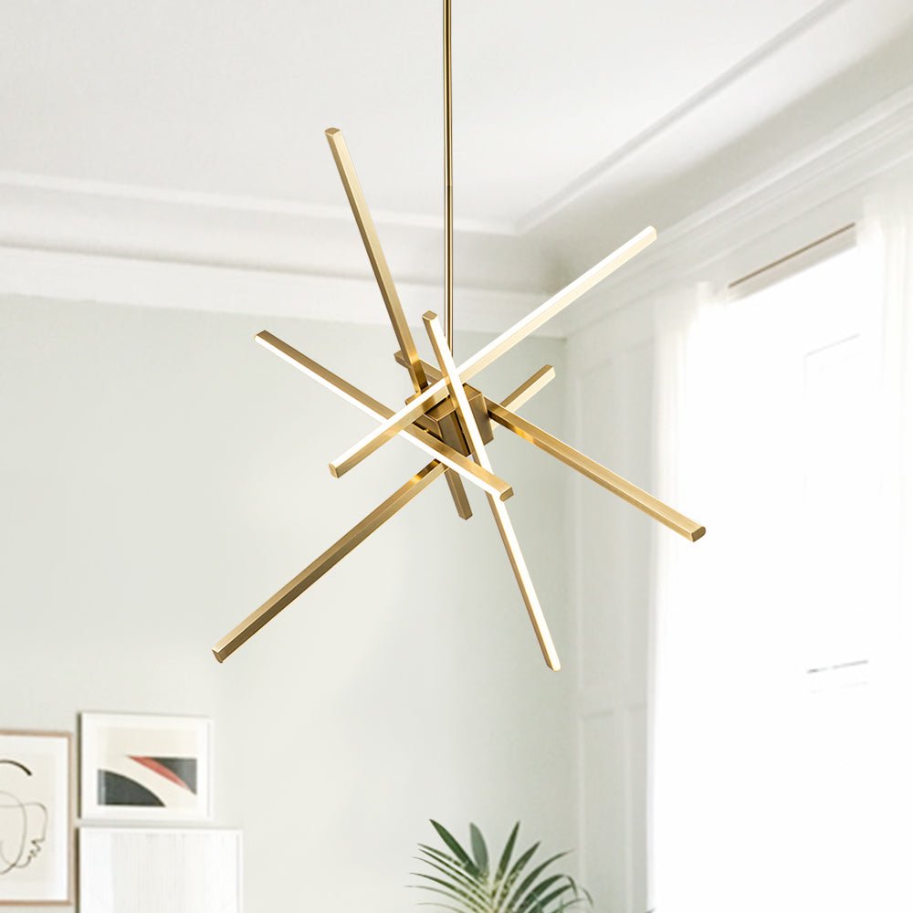 6-Light LED Sputnik Chandelier | 2 Colours