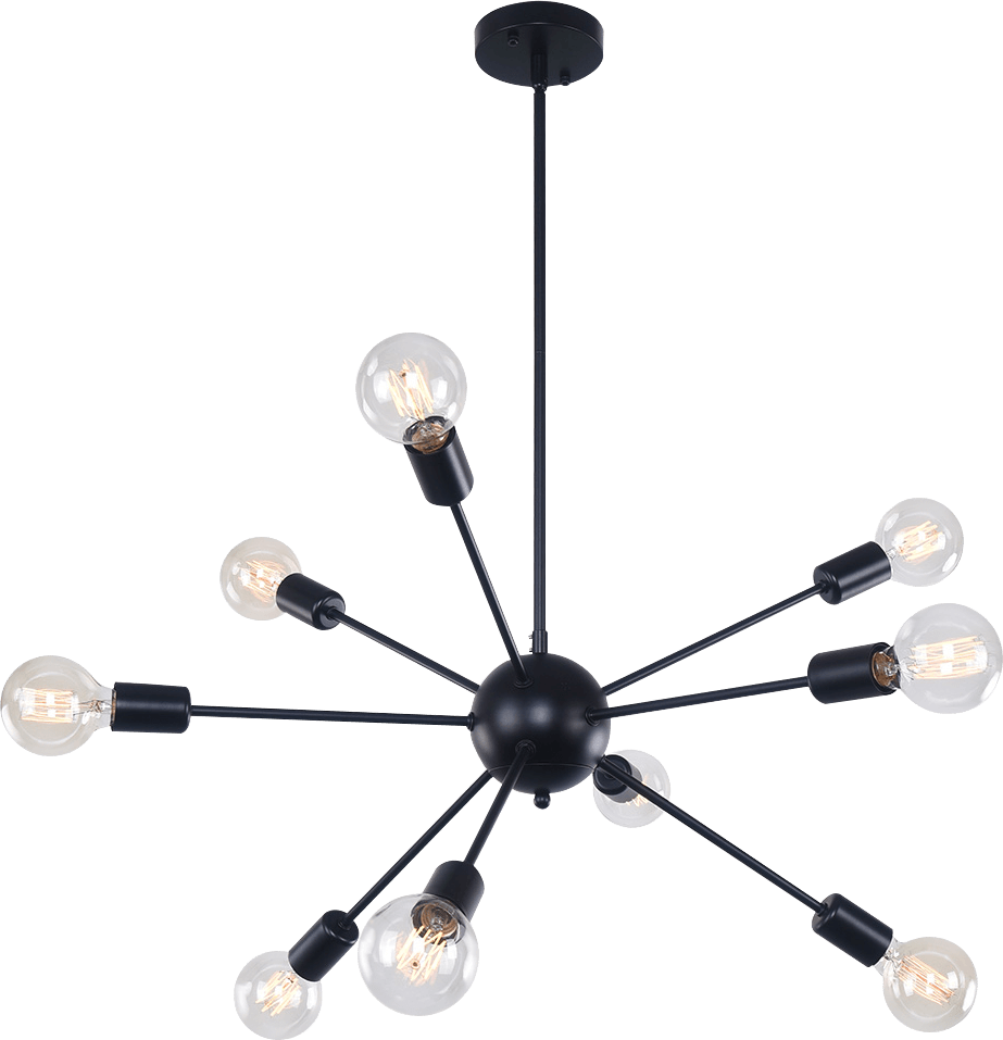 9-Light Sputnik Chandelier | 3 Colours