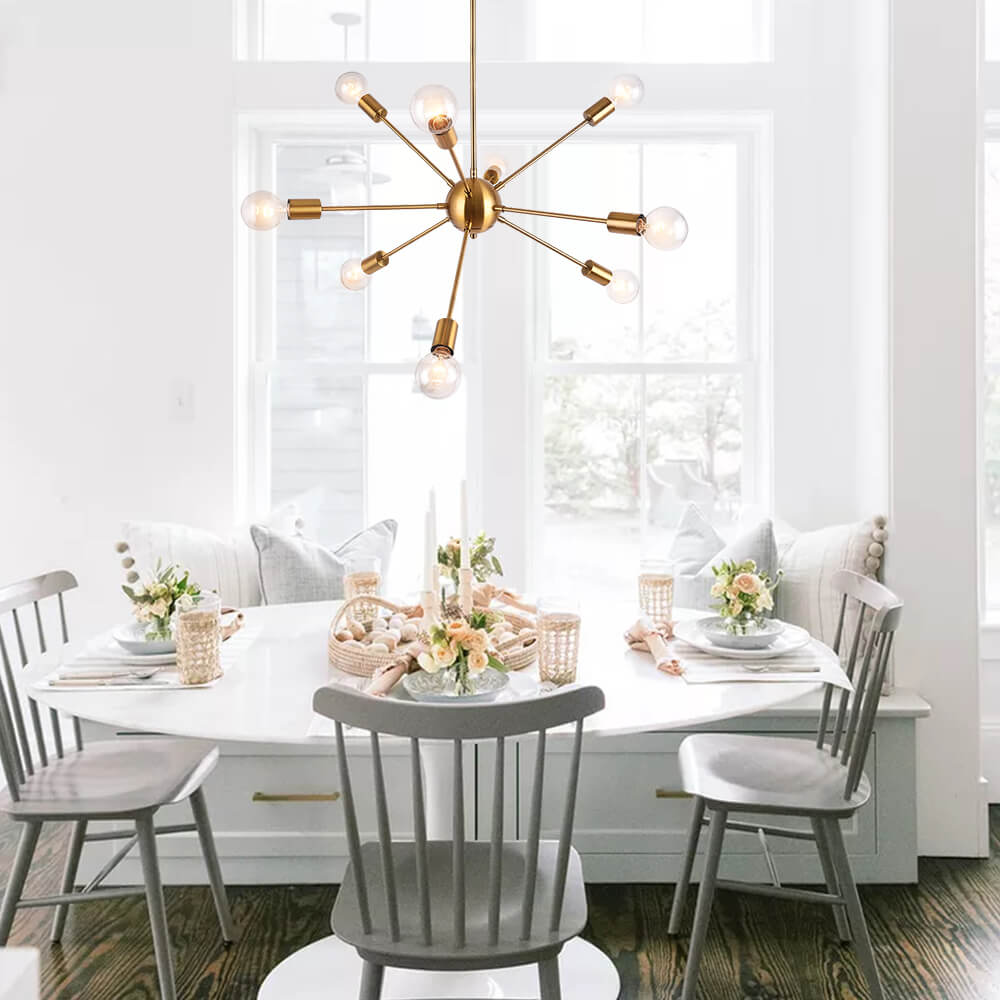 9-Light Sputnik Chandelier | 3 Colours