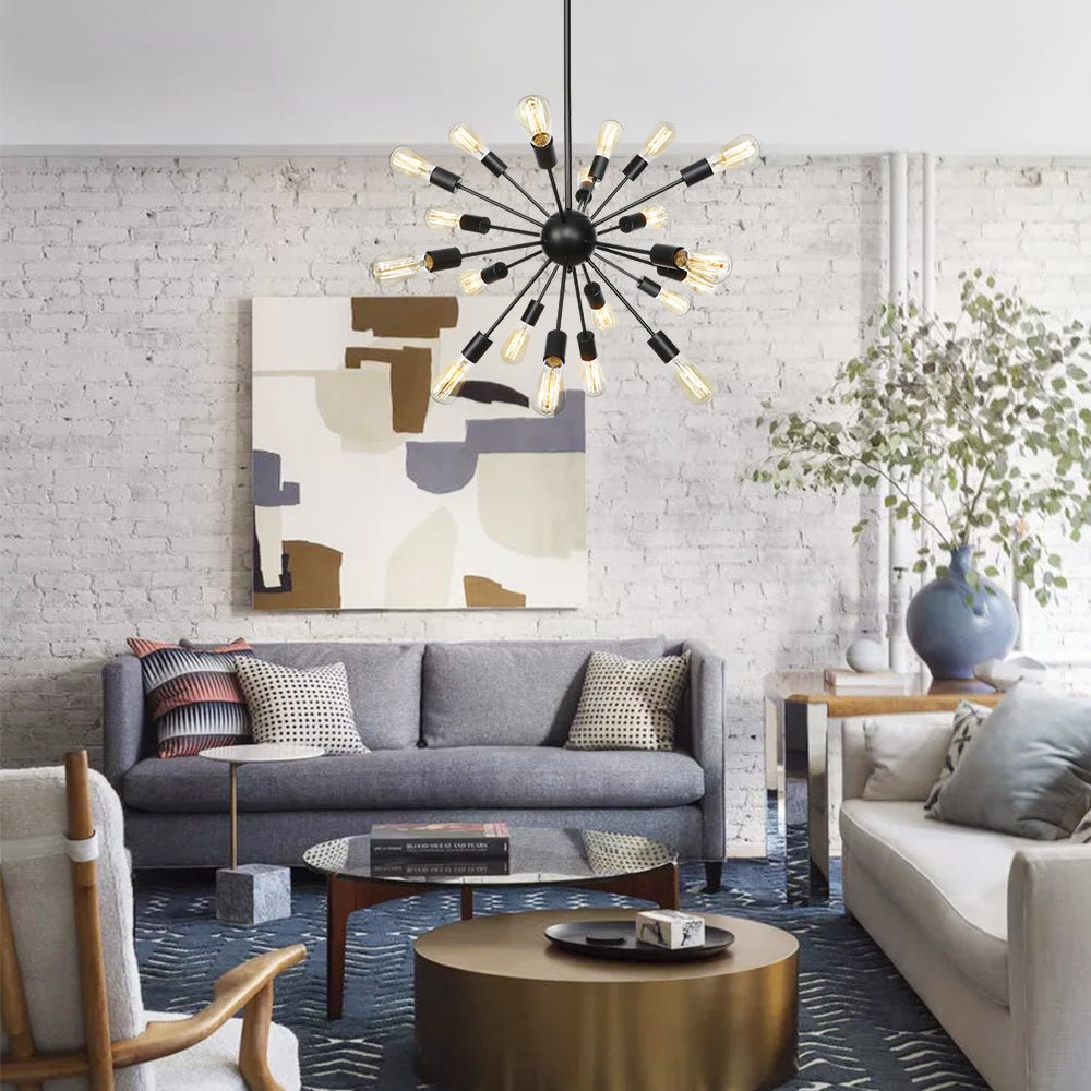 Black Sputnik Chandelier | 12 or 20 Lights