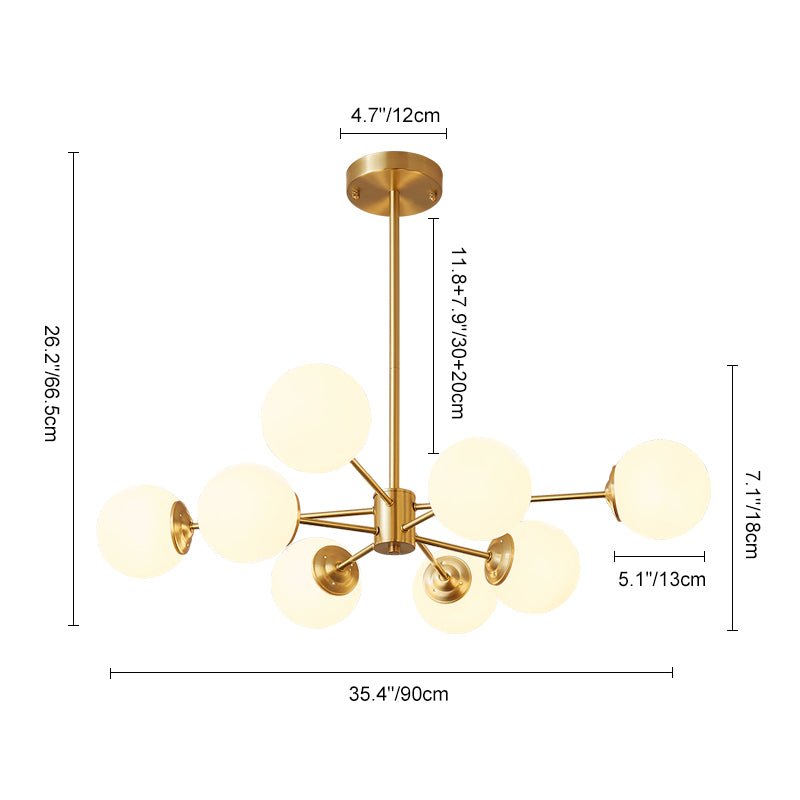 Mid-Century Bubble Sputnik Chandelier | 2 Colours