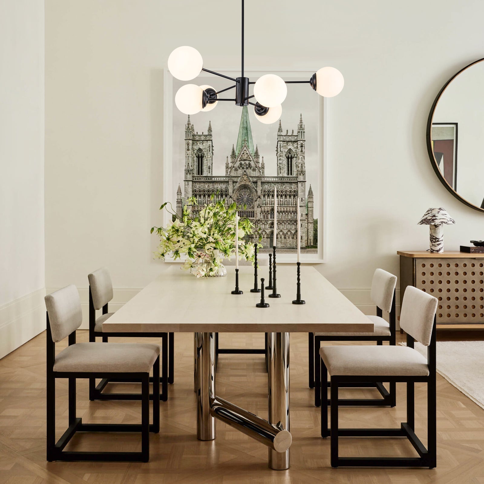 Mid-Century Bubble Sputnik Chandelier | 2 Colours