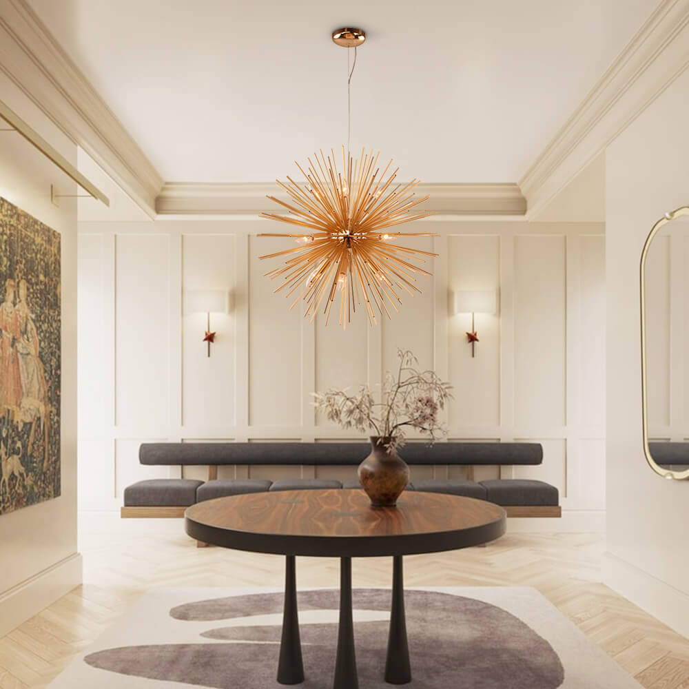 Sunburst Sputnik Chandelier | 2 Sizes