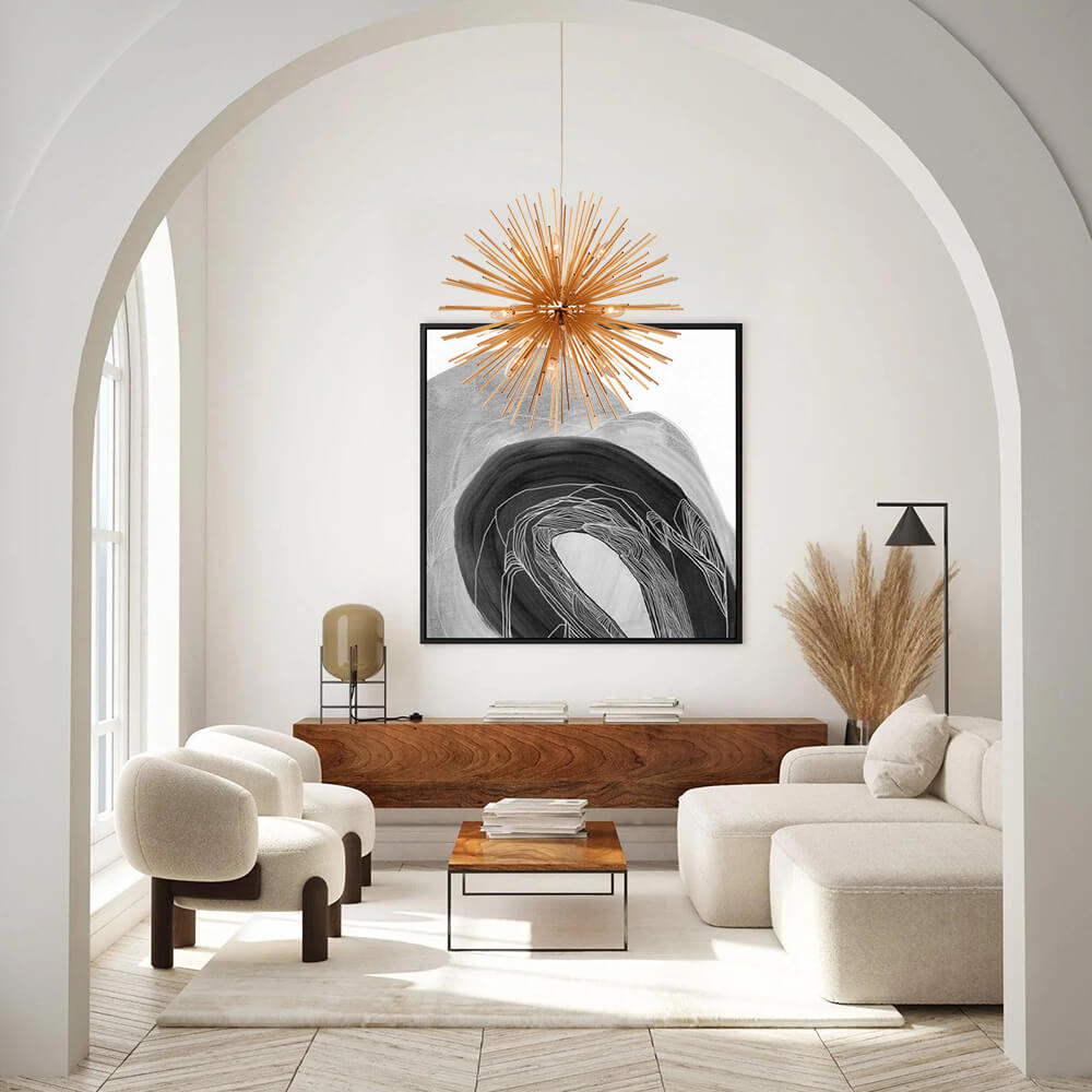Sunburst Sputnik Chandelier | 2 Sizes