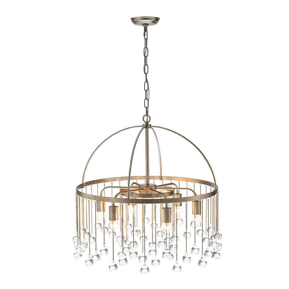 6-Light Vintage Luxe Crystal Chandelier