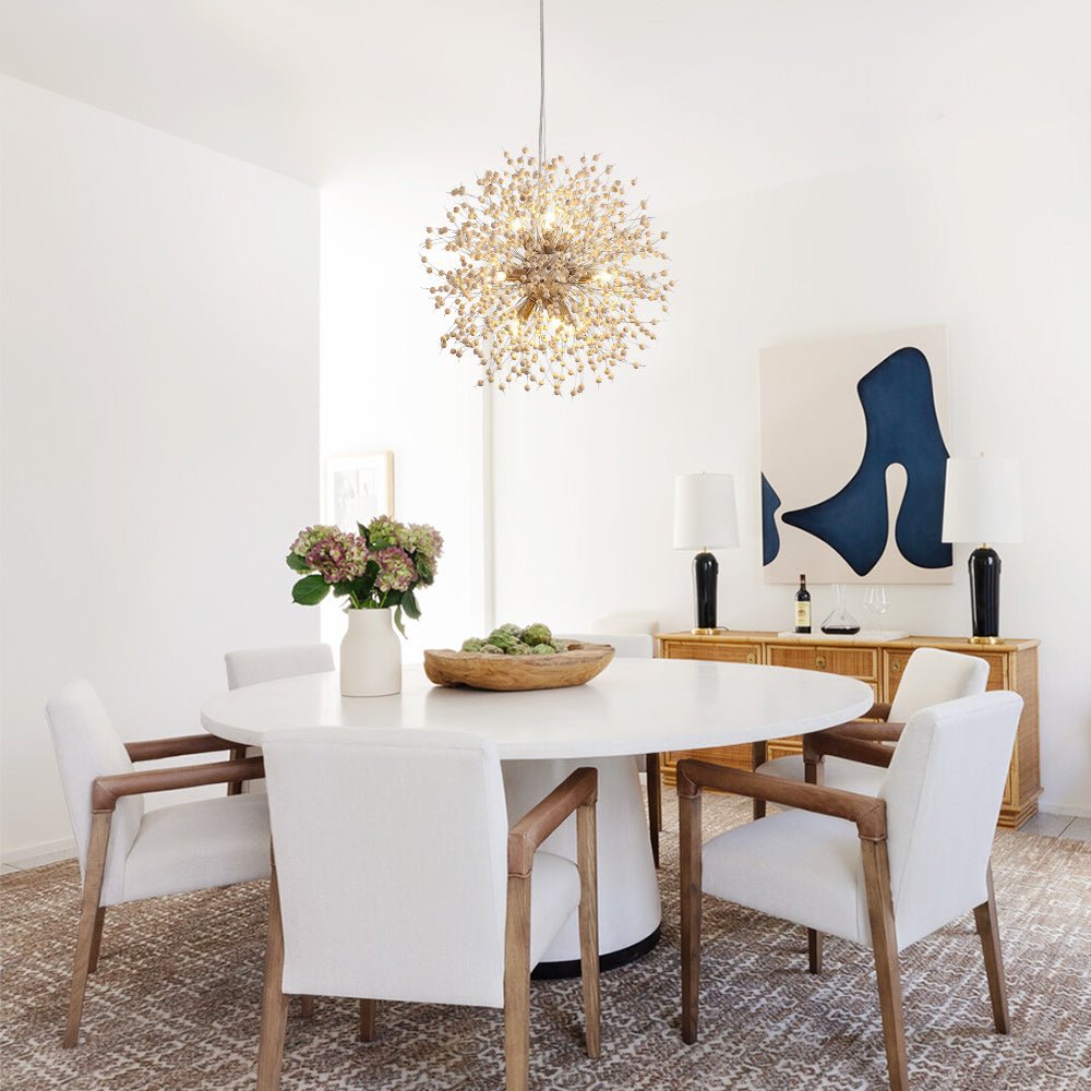 Boho Wooden Beaded Dandelion Chandelier | 2 Sizes