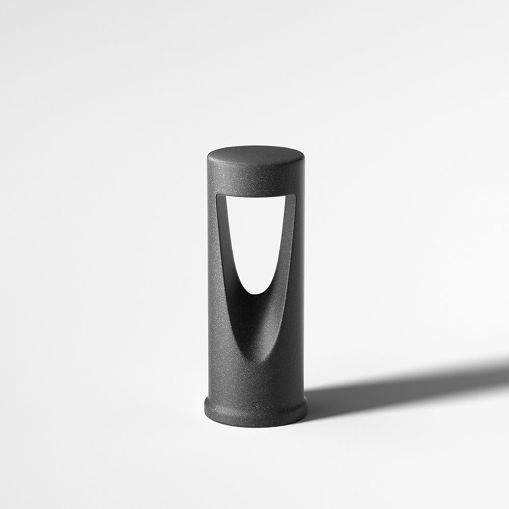 Pena Contemporary Cylindrical Hollow Path Light Black H 30CM
