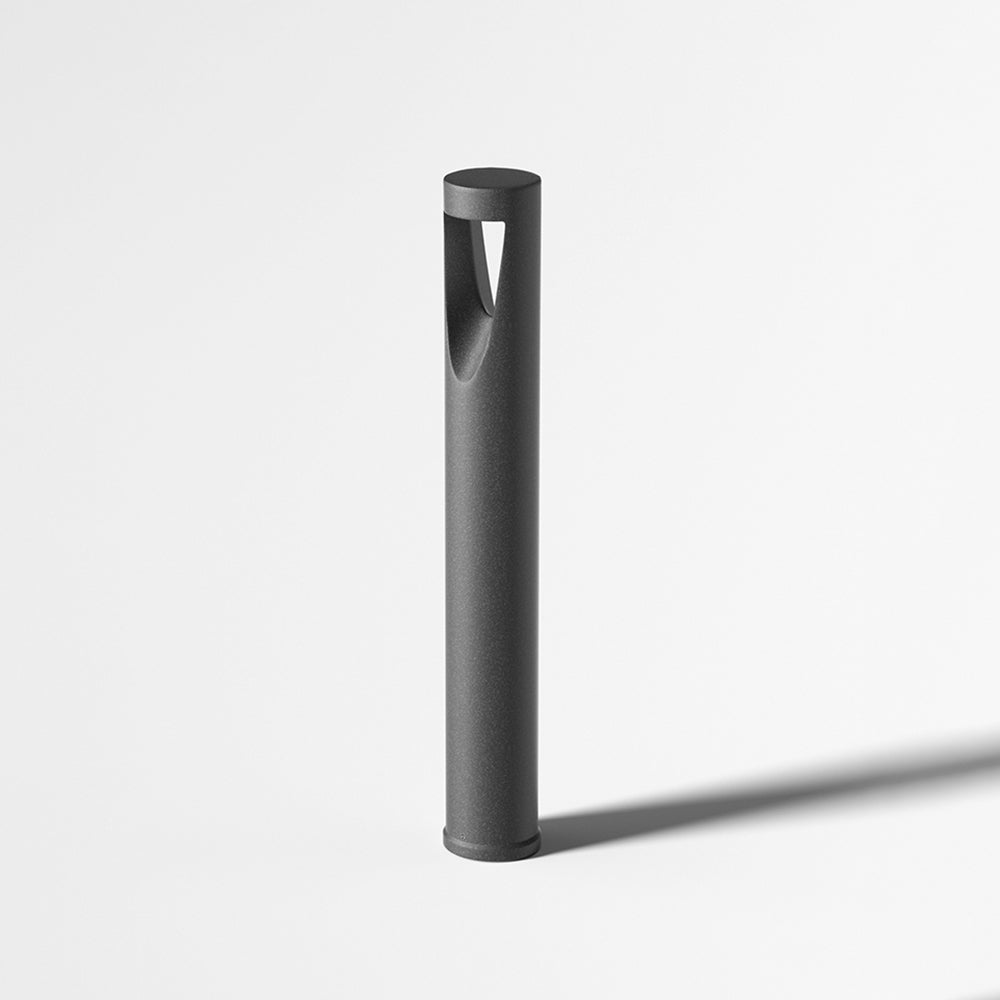 Pena Contemporary Cylindrical Hollow Path Light Black H 60CM