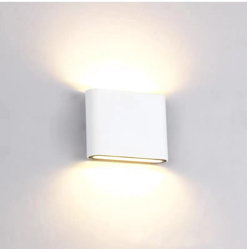 Orr Rectangular Outdoor Wall Lamp white colour
